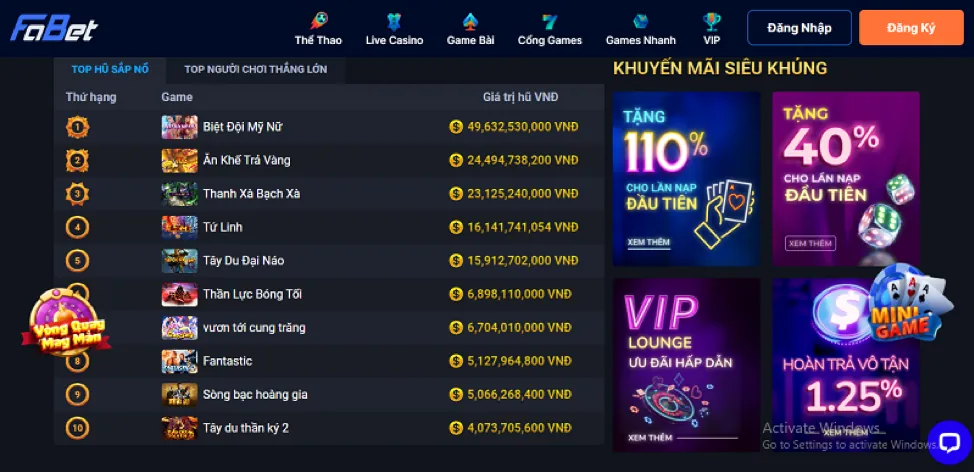 Trò chơi nổ hũ phổ biến tại NOVA88 Login